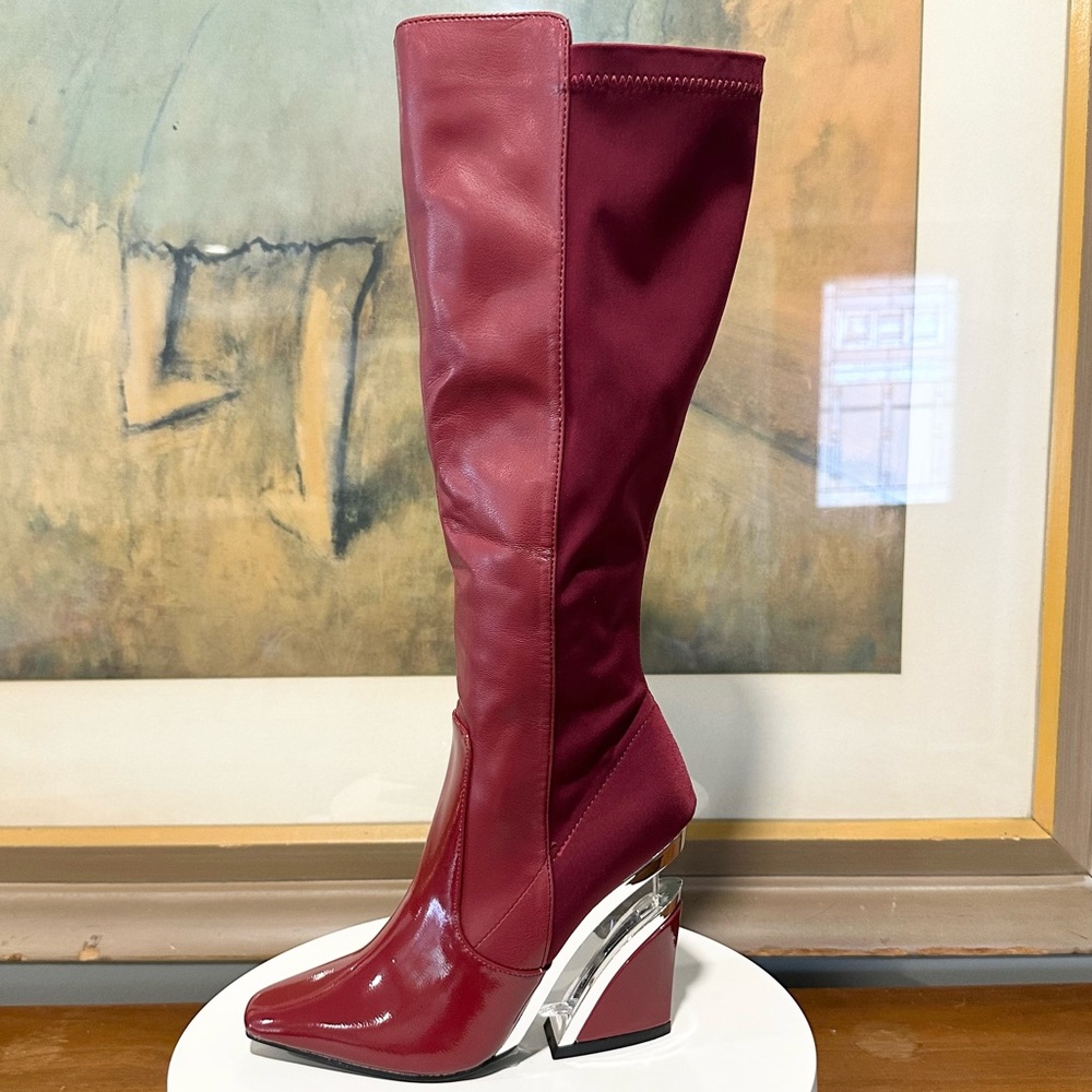 🌸NINETY UNION🌸 Villa Boot In Burgundy Size: 4 - Picture 5 of 13